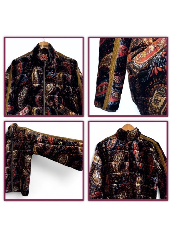 Johnny Was Dolman Quilted Velvet Jacket - Picture 15 of 16